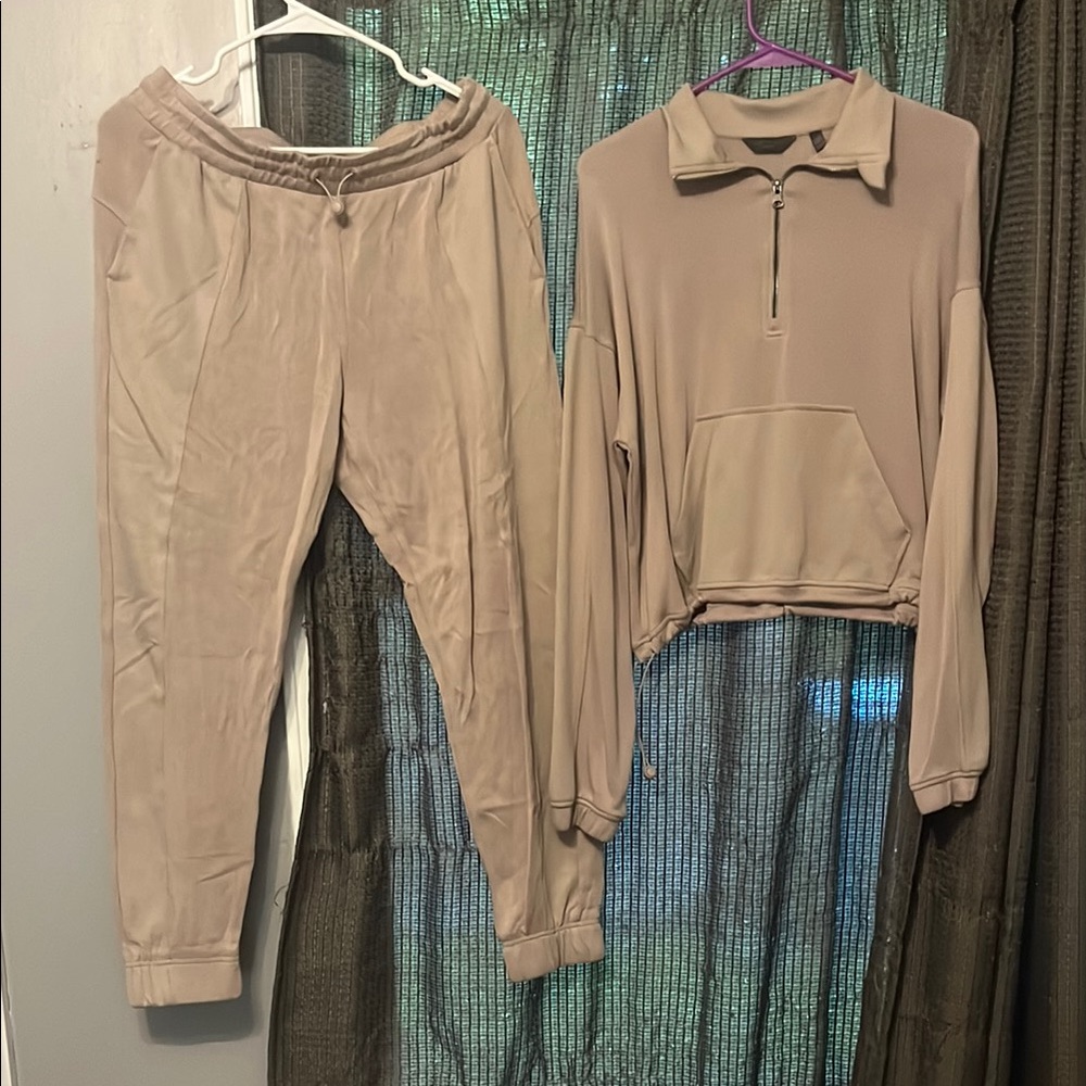 Danskin Now Tan Track Pants for Everyday Comfort